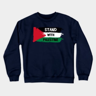 Stand With Palestine Supporters Free Gaza Jerusalem Mosque Crewneck Sweatshirt